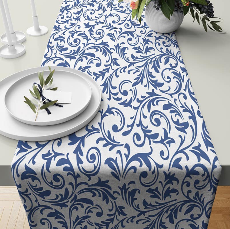Velvet Runner Dinner Tablecloth, 45×150 cm - Multicolor