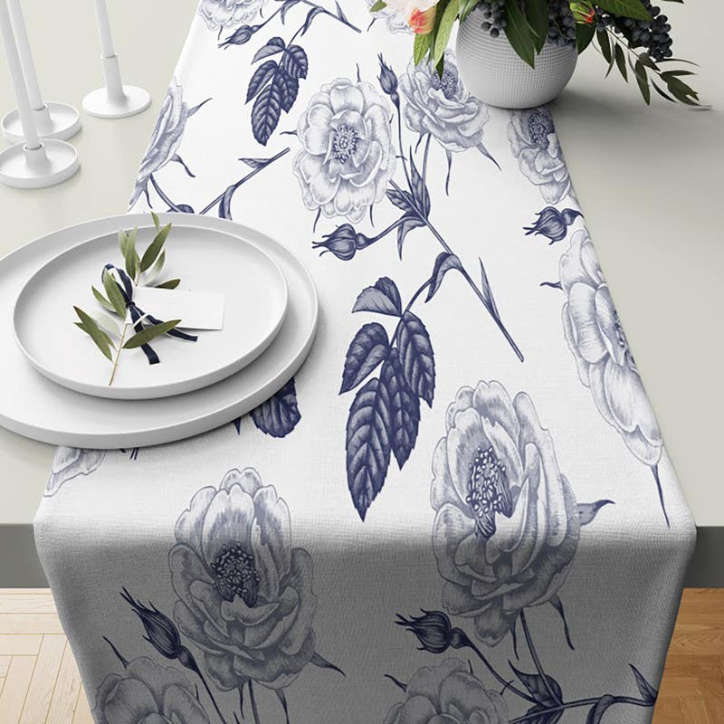 Velvet Runner Dinner Tablecloth, 45×150 cm - Multicolor