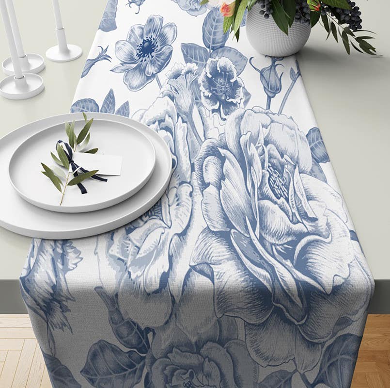 Velvet Runner Dinner Tablecloth, 45×150 cm - Multicolor