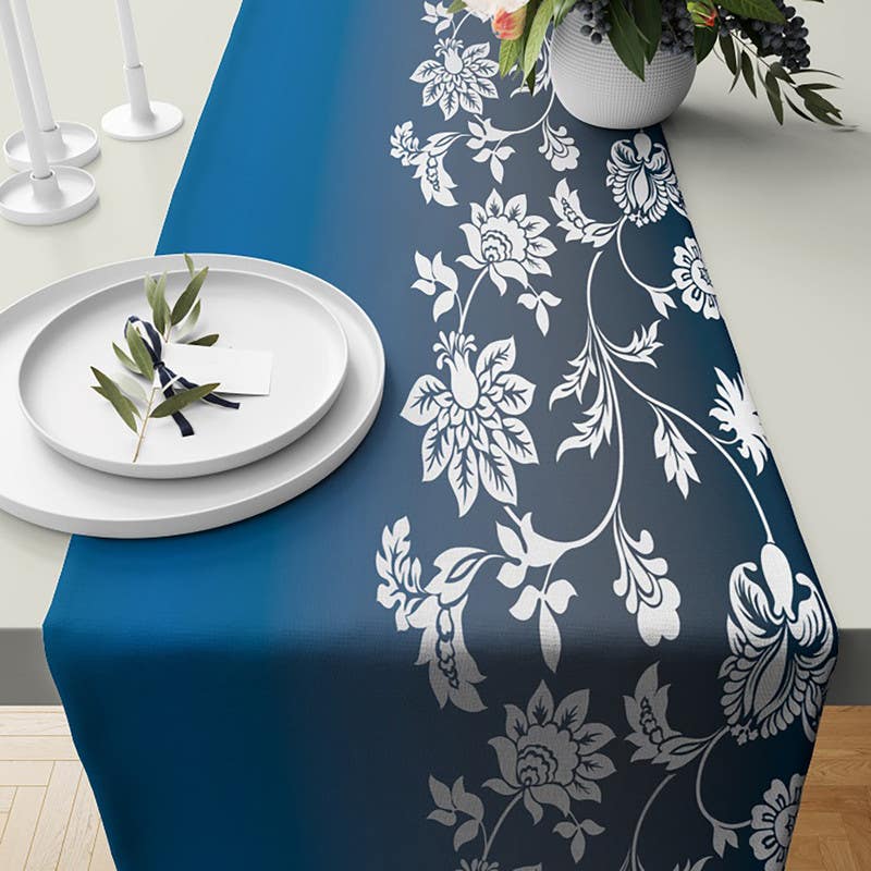 Velvet Runner Dinner Tablecloth, 45×150 cm - Multicolor