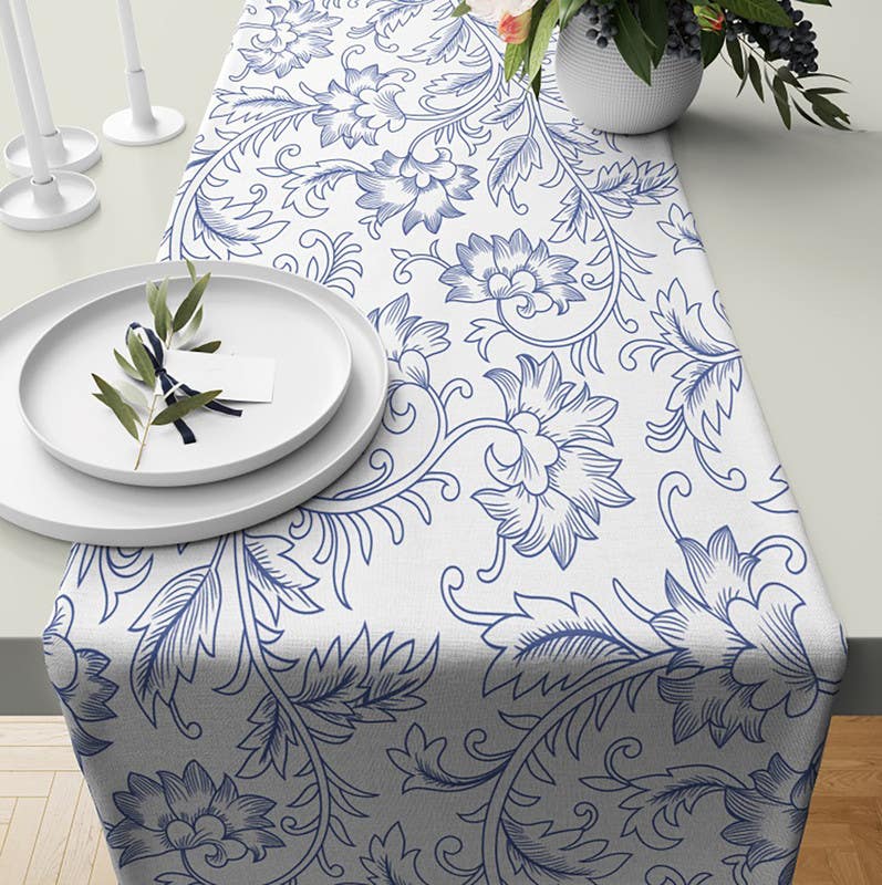 Velvet Runner Dinner Tablecloth, 45×150 cm - Multicolor