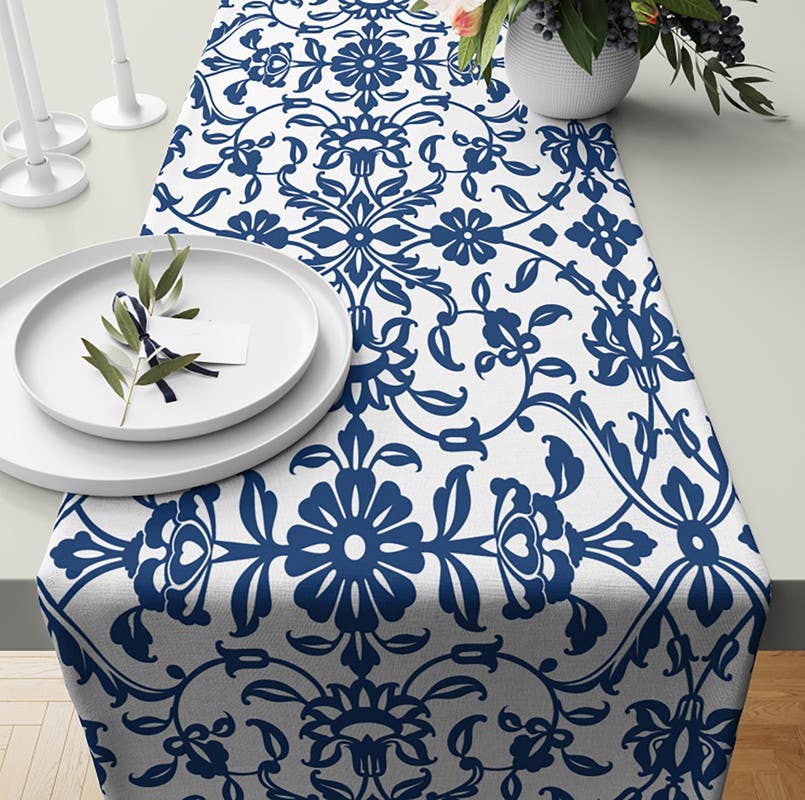 Velvet Runner Dinner Tablecloth, 45×150 cm - Multicolor