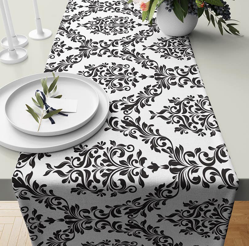Velvet Runner Dinner Tablecloth, 45×150 cm - Multicolor