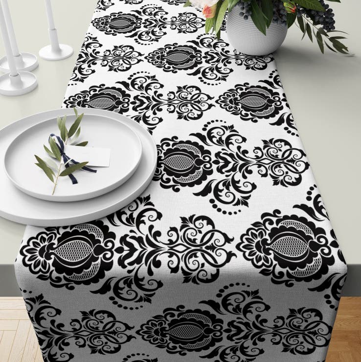 Velvet Runner Dinner Tablecloth, 45×150 cm - Multicolor