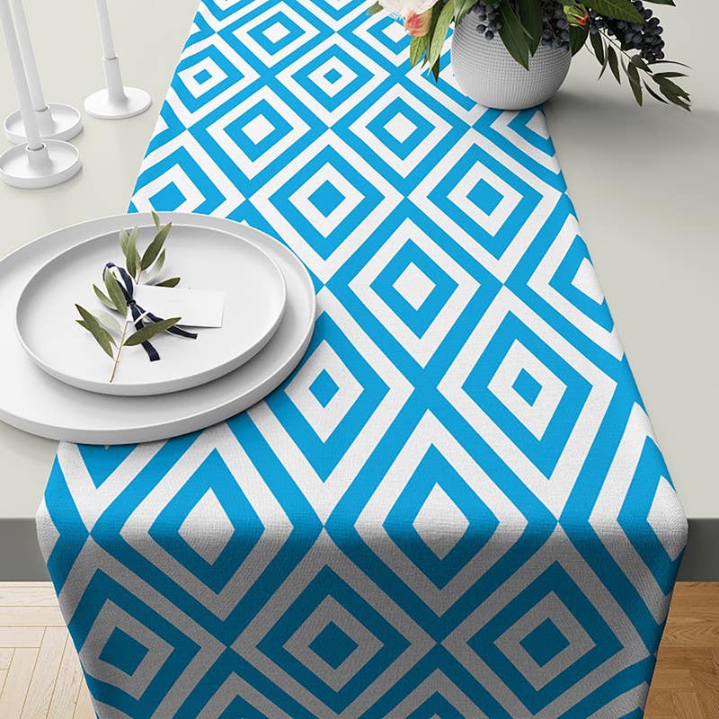 Velvet Runner Dinner Tablecloth, 45×150 cm - Multicolor