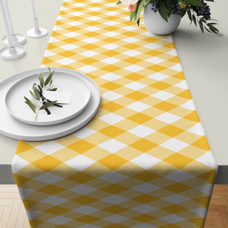 Velvet Runner Dinner Tablecloth, 45×150 cm - Multicolor