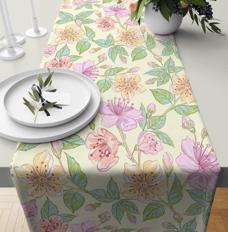 Velvet Runner Dinner Tablecloth, 45×150 cm - Multicolor