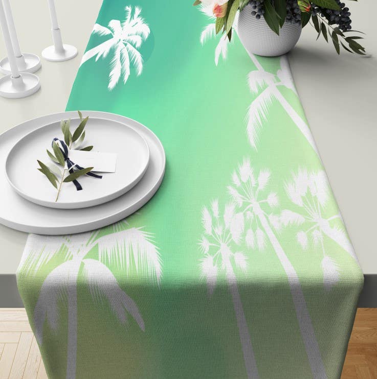 Velvet Runner Dinner Tablecloth, 45×150 cm - Multicolor