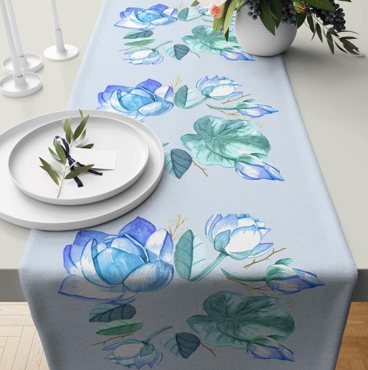 Velvet Runner Dinner Tablecloth, 45×150 cm - Multicolor