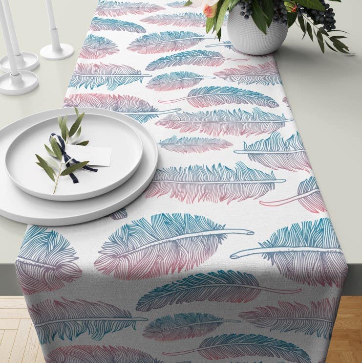 Velvet Runner Dinner Tablecloth, 45×150 cm - Multicolor