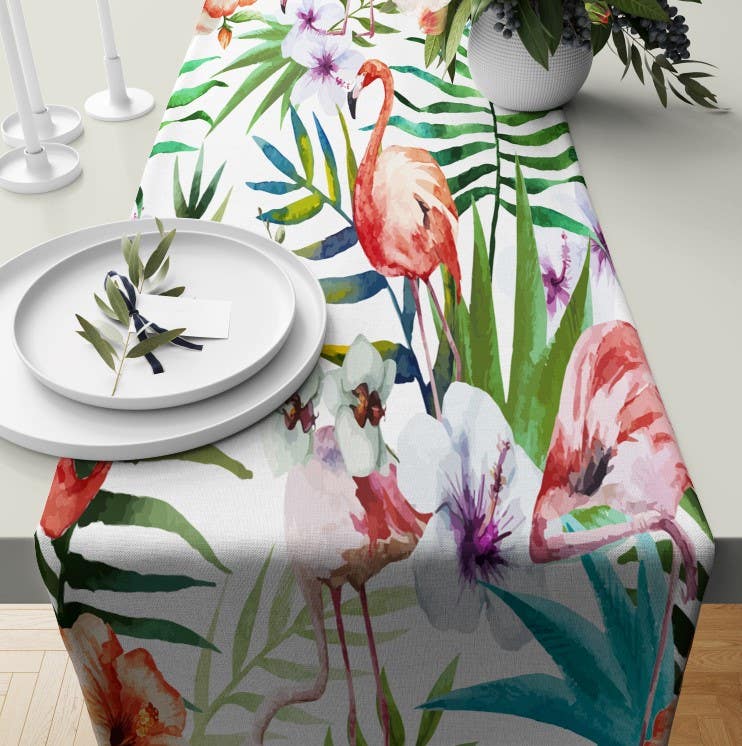Velvet Runner Dinner Tablecloth, 45×150 cm - Multicolor