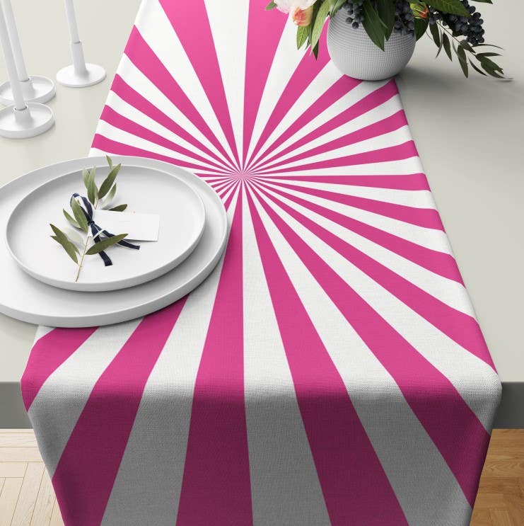 Velvet Runner Dinner Tablecloth, 45×150 cm - Multicolor