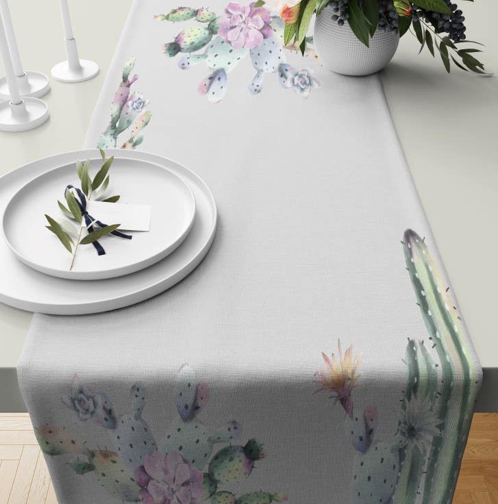 Velvet Runner Dinner Tablecloth, 45×150 cm - Multicolor