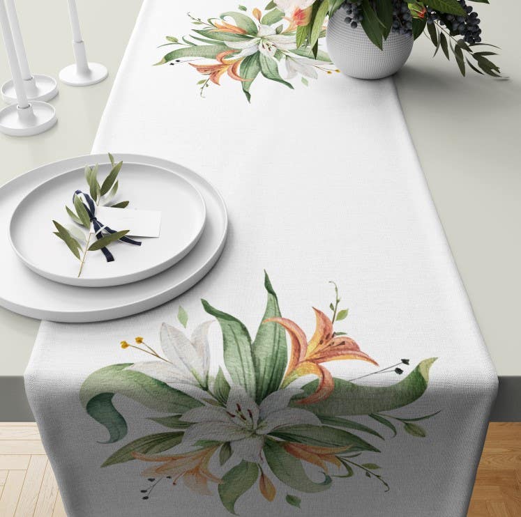 Velvet Runner Dinner Tablecloth, 45×150 cm - Multicolor