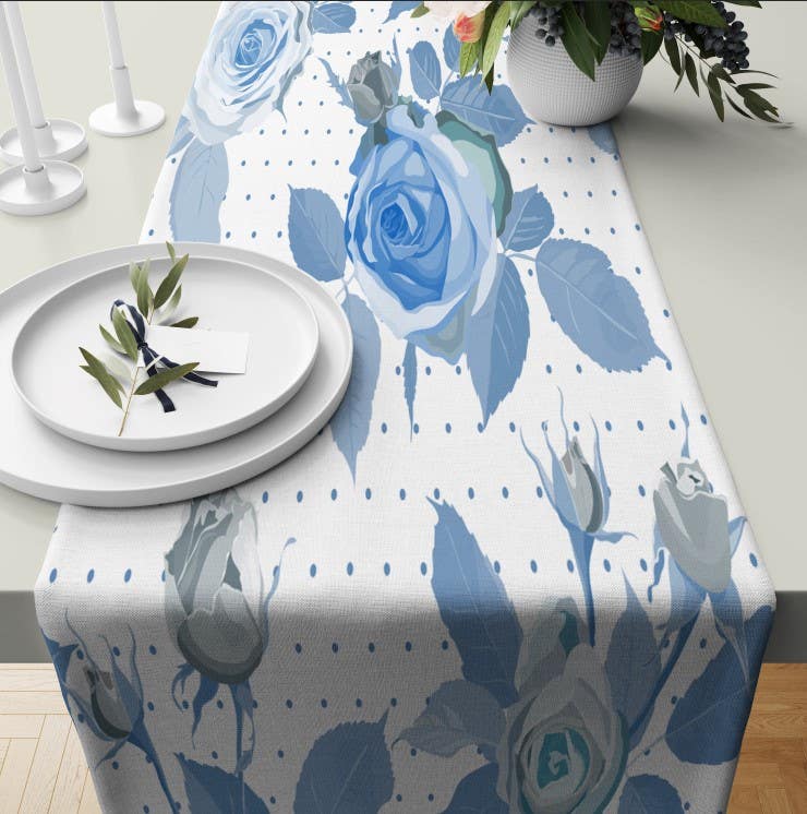 Velvet Runner Dinner Tablecloth, 45×150 cm - Multicolor