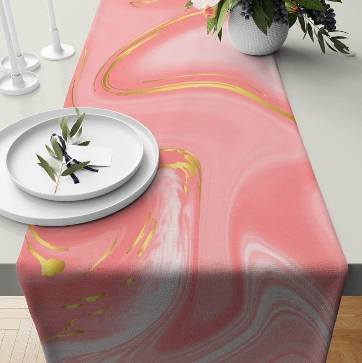 Velvet Runner Dinner Tablecloth, 45×150 cm - Multicolor
