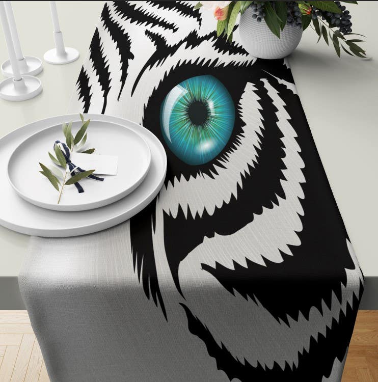 Velvet Runner Dinner Tablecloth, 45×150 cm - Multicolor
