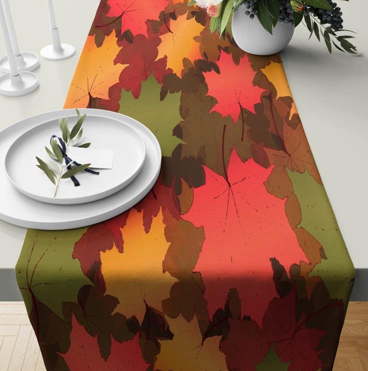 Velvet Runner Dinner Tablecloth, 45×150 cm - Multicolor
