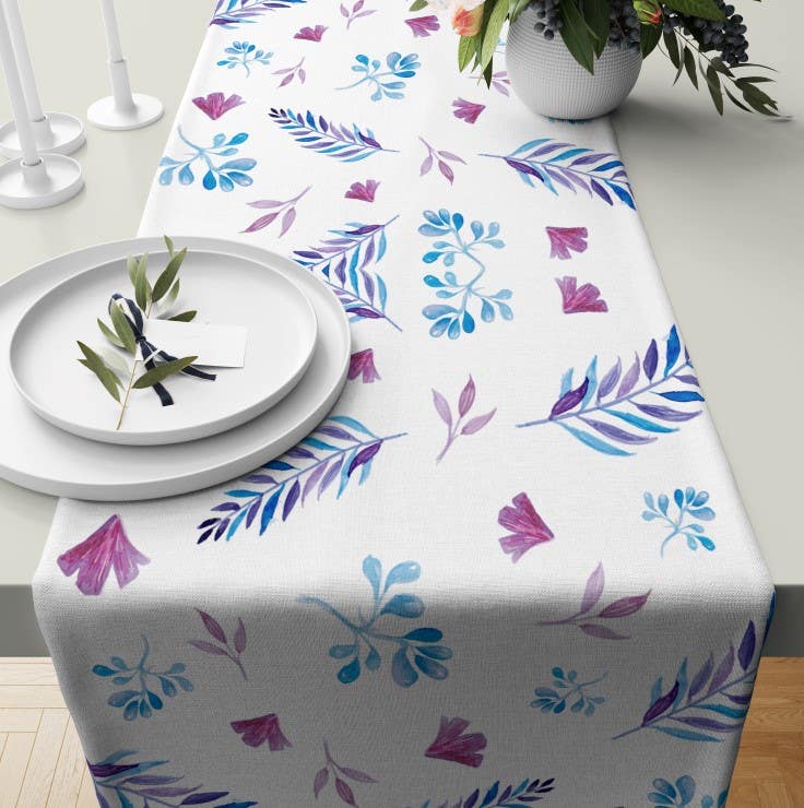 Velvet Runner Dinner Tablecloth, 45×150 cm - Multicolor