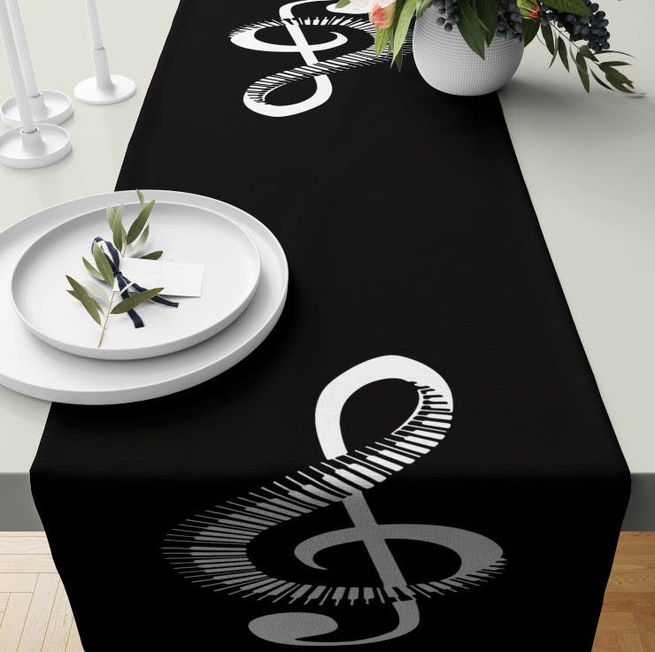 Velvet Runner Dinner Tablecloth, 45×150 cm - Multicolor