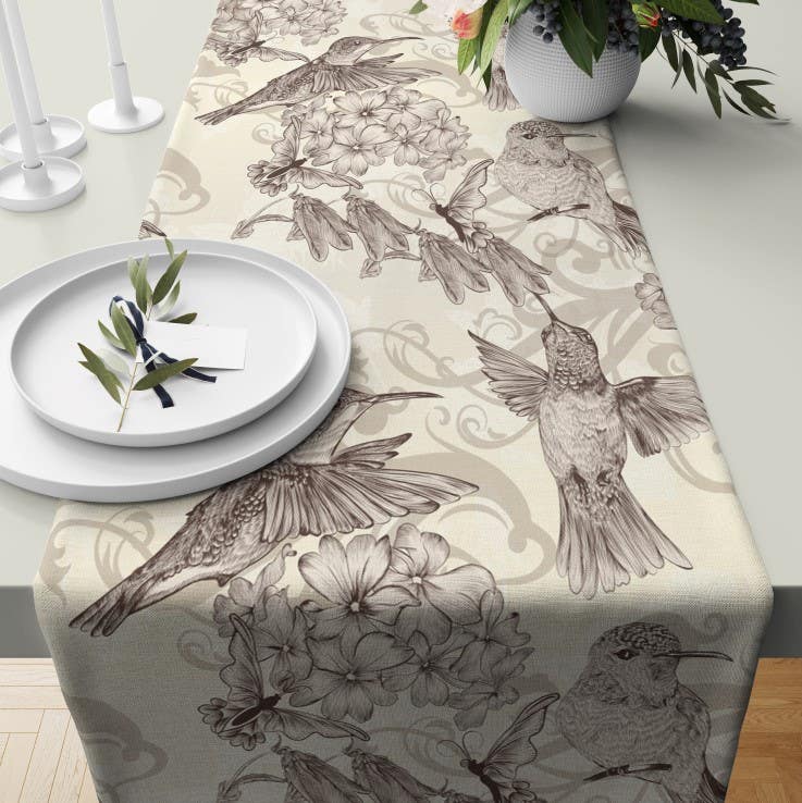 Velvet Runner Dinner Tablecloth, 45×150 cm - Multicolor