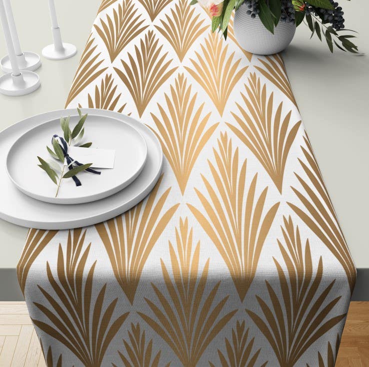 Velvet Runner Dinner Tablecloth, 45×150 cm - Multicolor