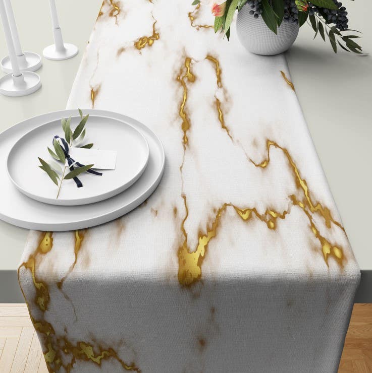 Velvet Runner Dinner Tablecloth, 45×150 cm - Multicolor