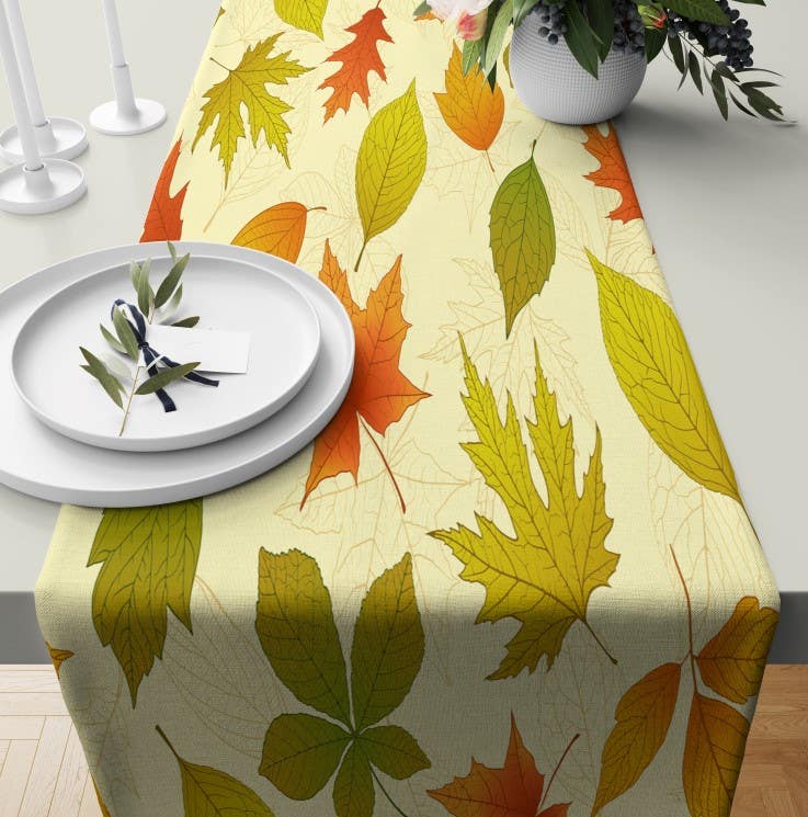Velvet Runner Dinner Tablecloth, 45×150 cm - Multicolor