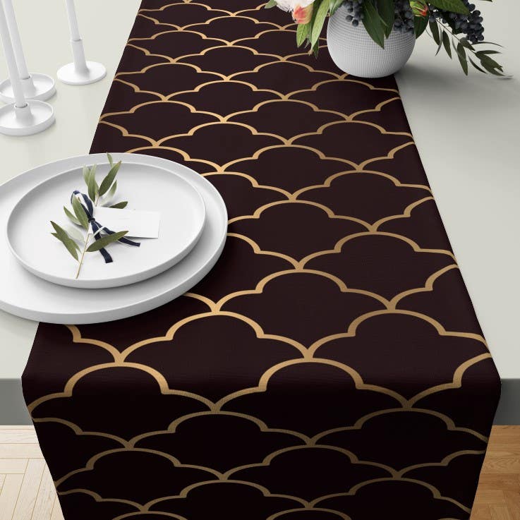 Velvet Runner Dinner Tablecloth, 45×150 cm - Multicolor
