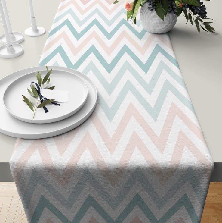 Velvet Runner Dinner Tablecloth, 45×150 cm - Multicolor