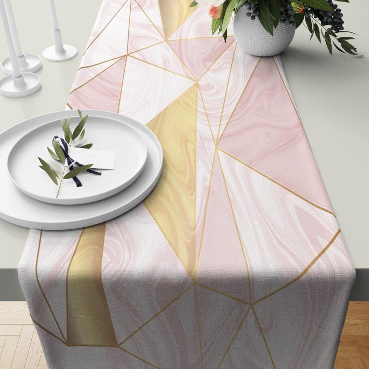 Velvet Runner Dinner Tablecloth, 45×150 cm - Multicolor