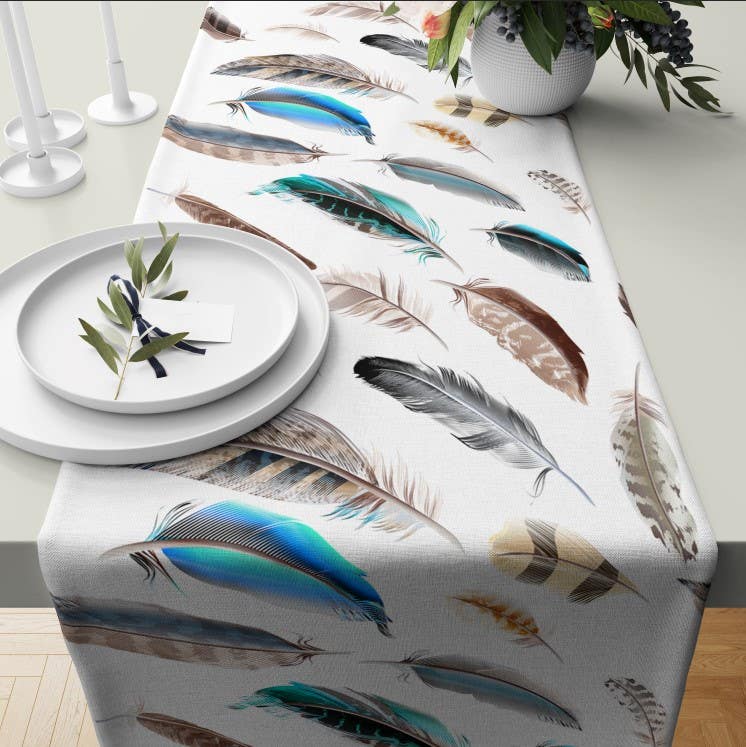 Velvet Runner Dinner Tablecloth, 45×150 cm - Multicolor