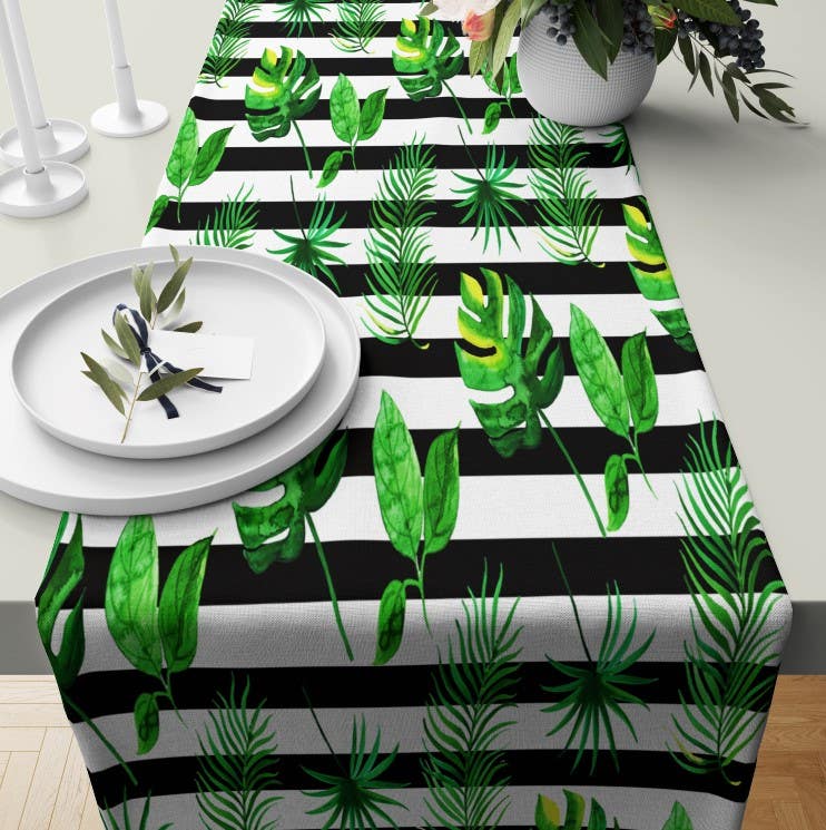 Velvet Runner Dinner Tablecloth, 45×150 cm - Multicolor