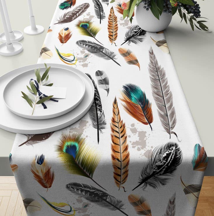 Velvet Runner Dinner Tablecloth, 45×150 cm - Multicolor