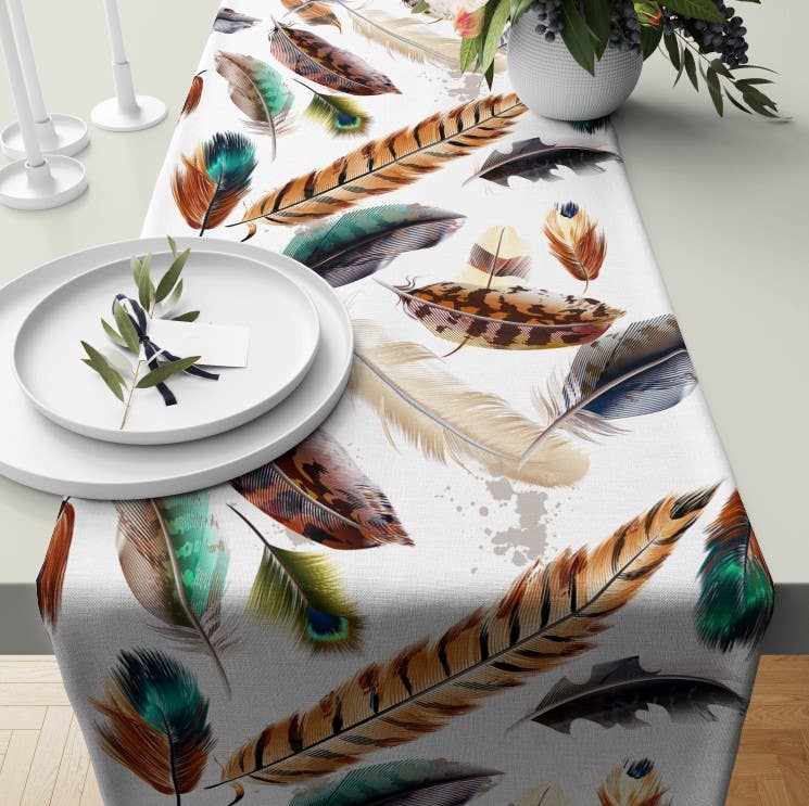 Velvet Runner Dinner Tablecloth, 45×150 cm - Multicolor