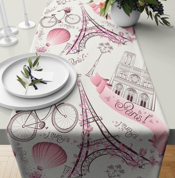 Velvet Runner Dinner Tablecloth, 45×150 cm - Multicolor