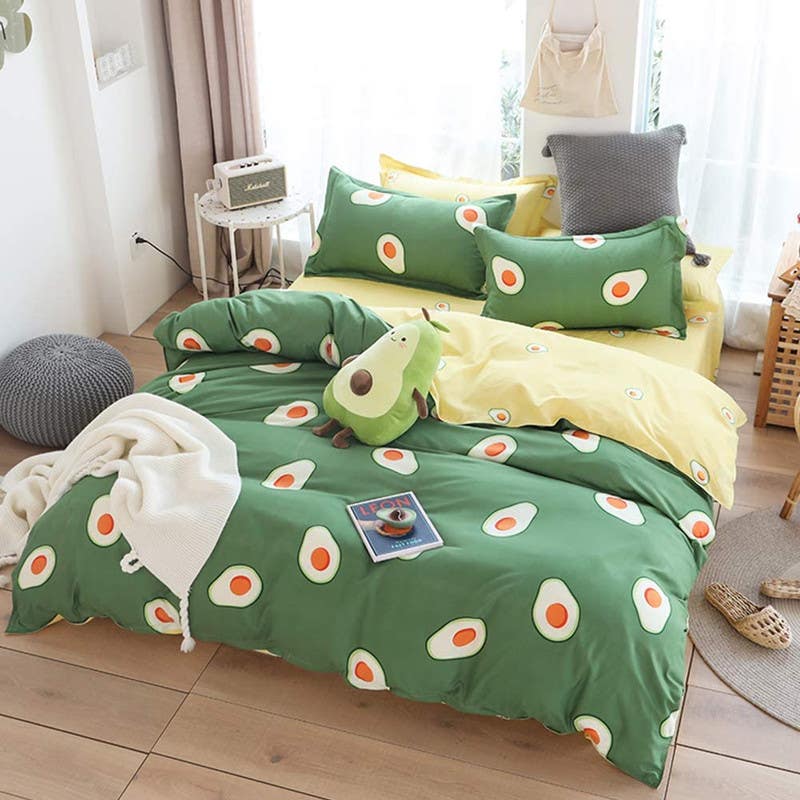 Cotton Quilt Cover Set, 4 Pieces, 240×200 cm - Multicolor