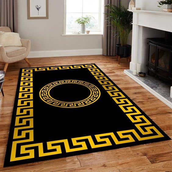Velvet Rug, 160×230 cm - Black Gold
