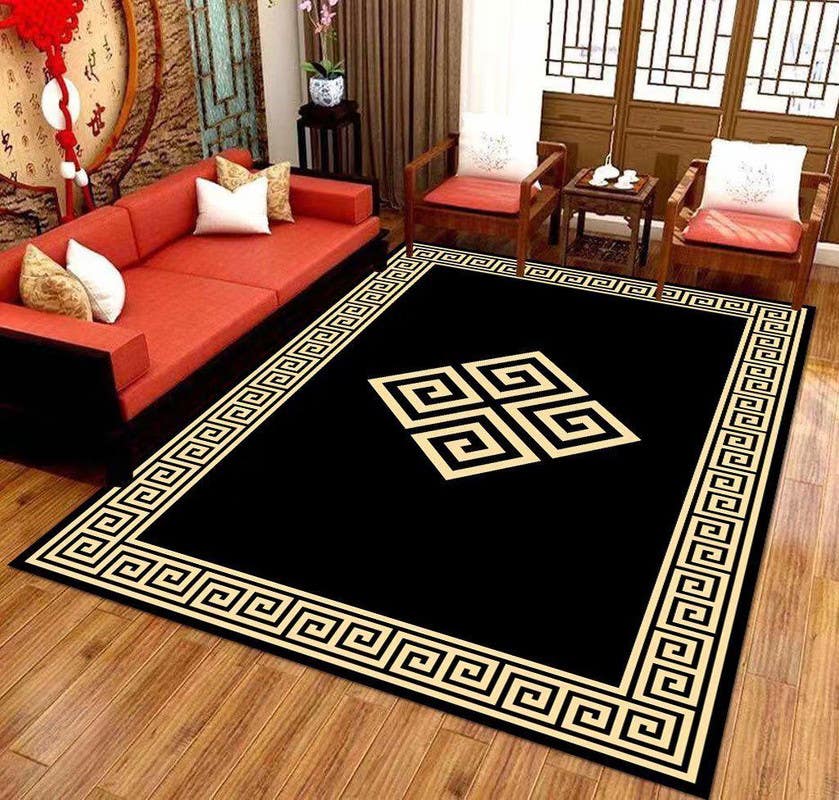 Velvet Rug, 160×230 cm - Black Beige