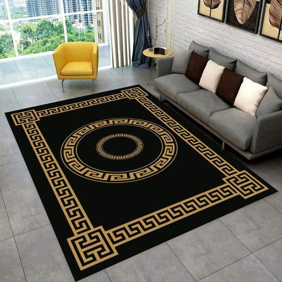 Velvet Rug, 160×230 cm - Black Beige