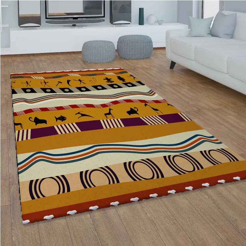 Velvet Rug, 160×230 cm - Multicolor