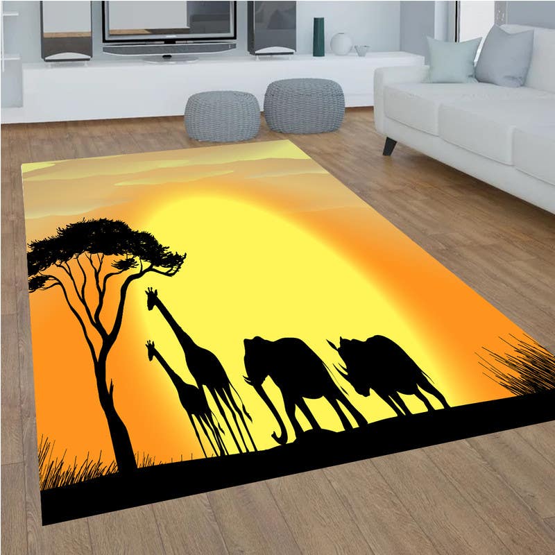 Velvet Rug, 160×230 cm - Multicolor