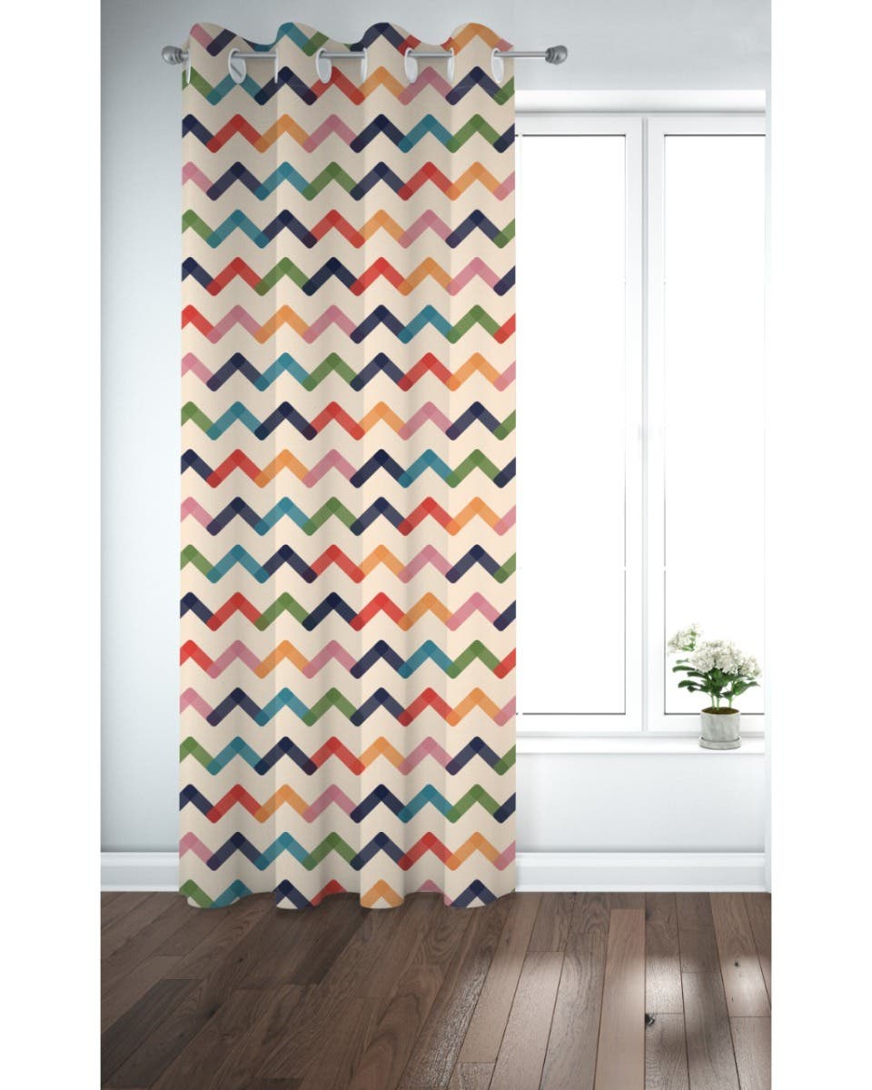 Polyester Curtain, 130×260 cm - Multicolor