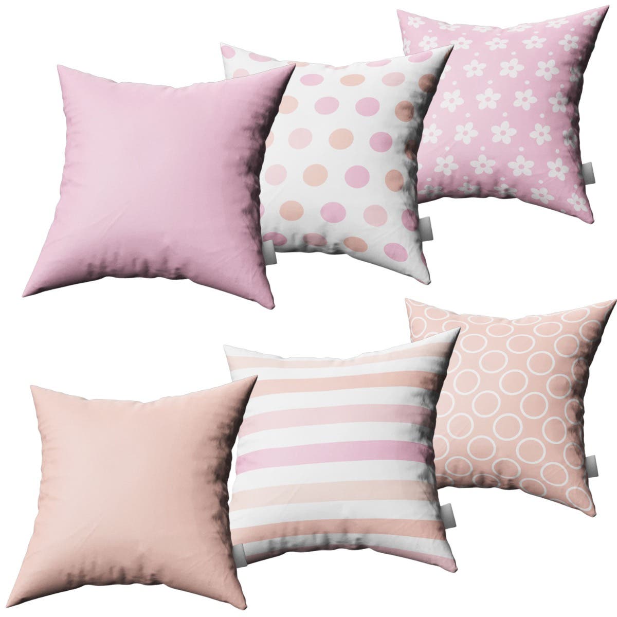 Velvet Cushion Covers, 6 Pieces, 47×47 cm - Multicolor