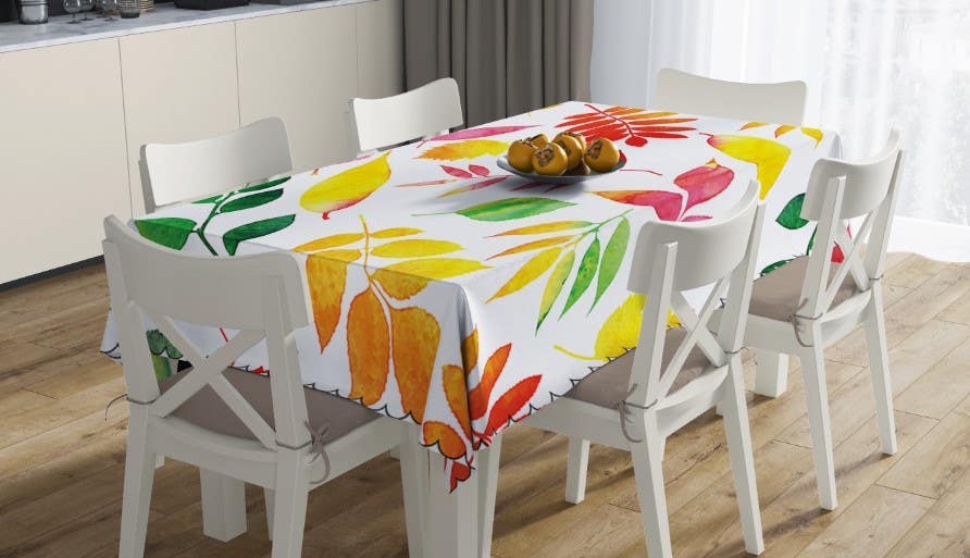 Modern Velvet Tablecloth, 140×200 - Multicolor