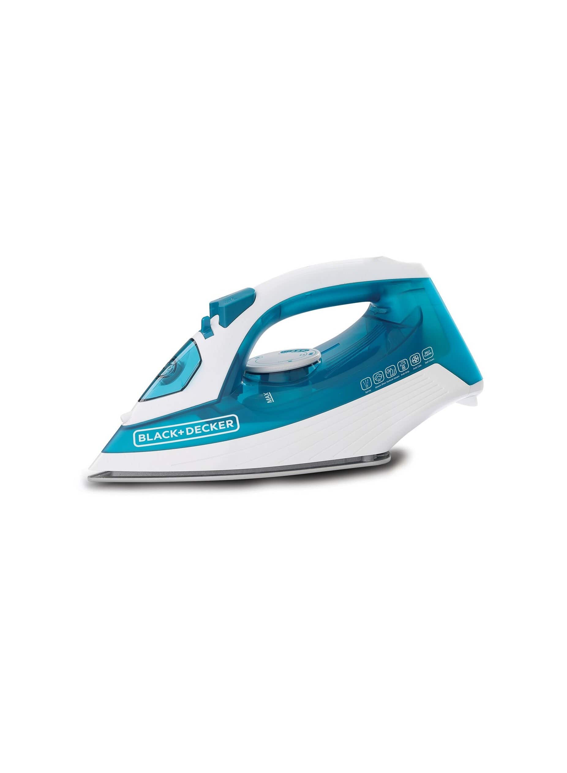 Black & Decker X1575 Steam Ceramic Iron , 250 Ml , 1600 Watt - Multicolor