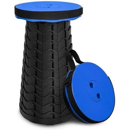 Plastic Wilderness Chair, Foldable - Black Blue