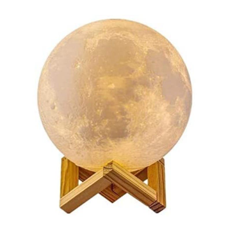 Moon Table Lighting, 16 Colors, USB Charging - Multicolor