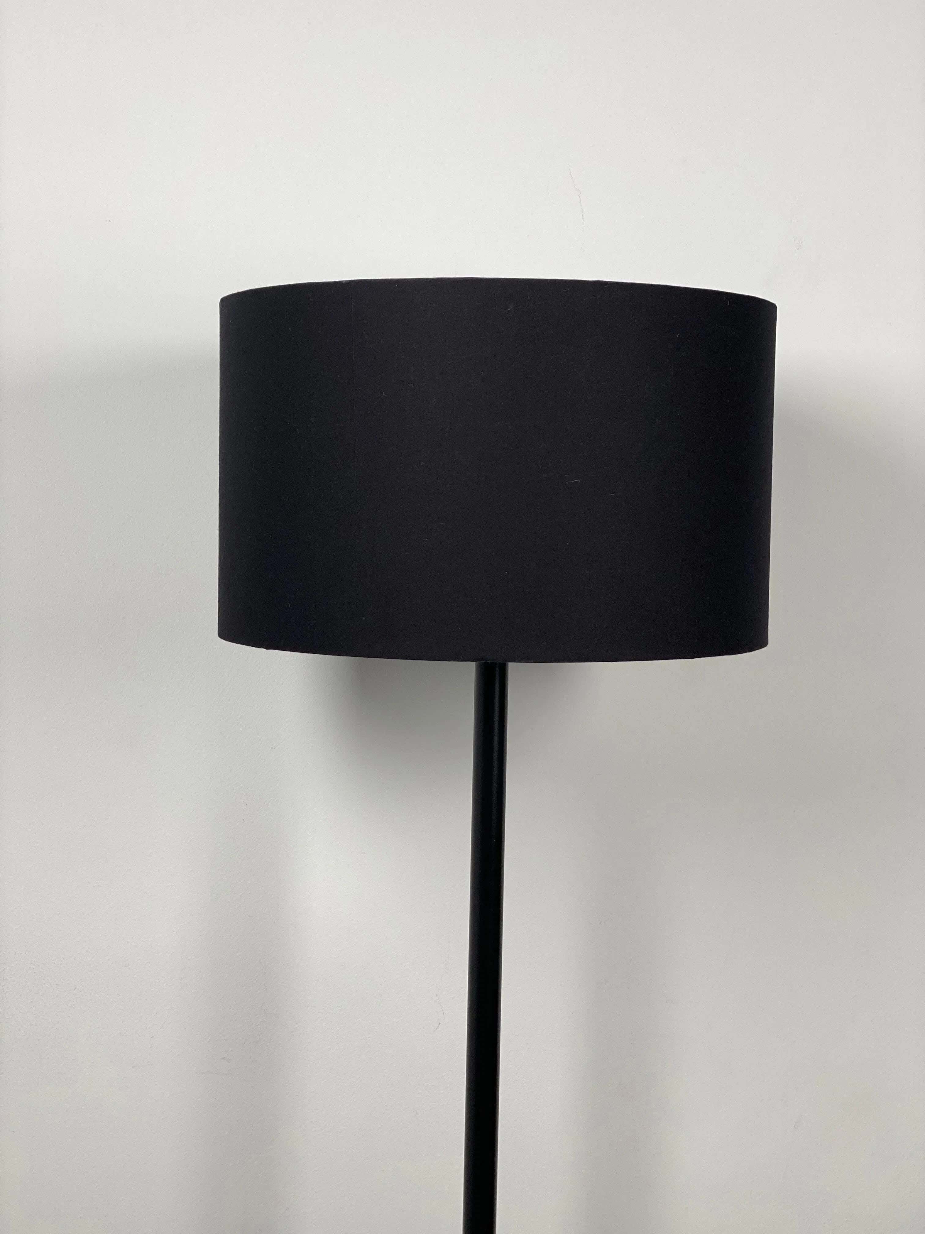 TBS Fabric Modern Floor Lamp, 160 ×40 cm - Black