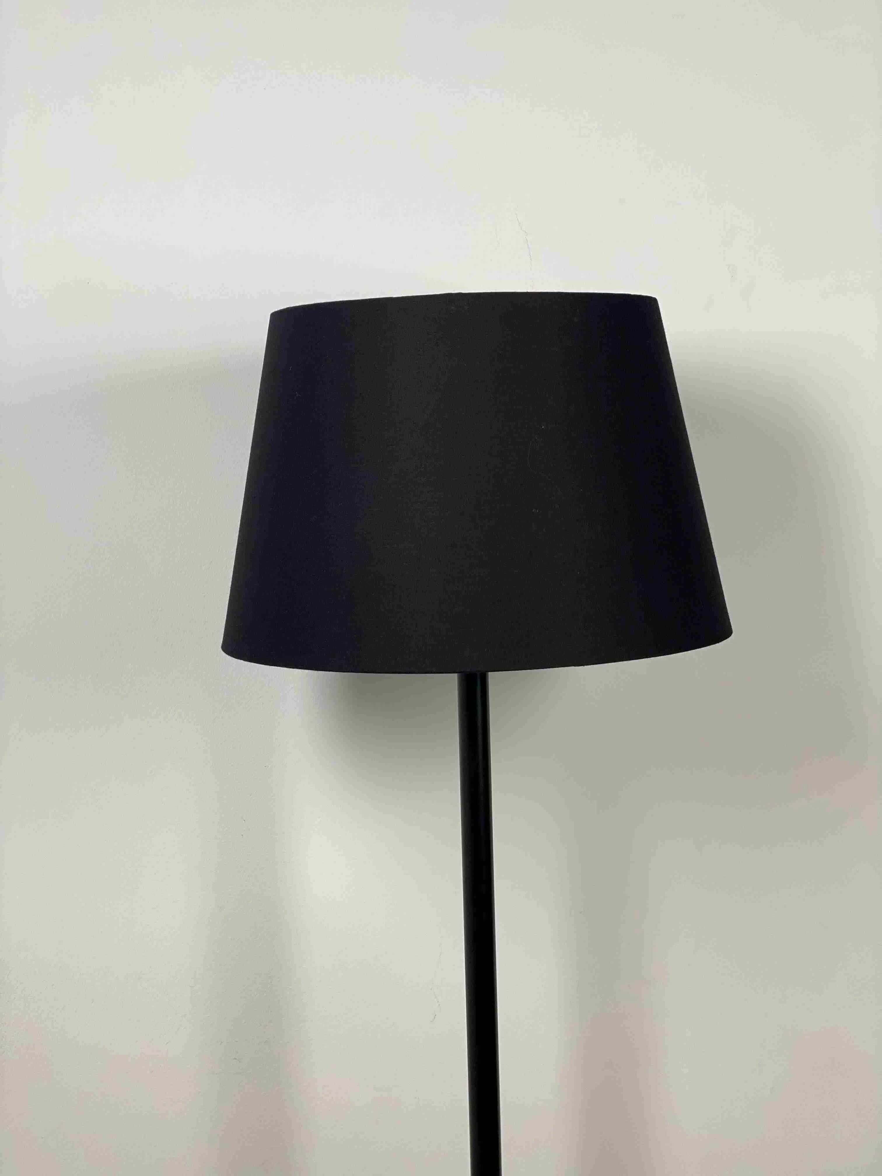 TBS Fabric Modern Floor Lamp, 160 ×40 cm - Black